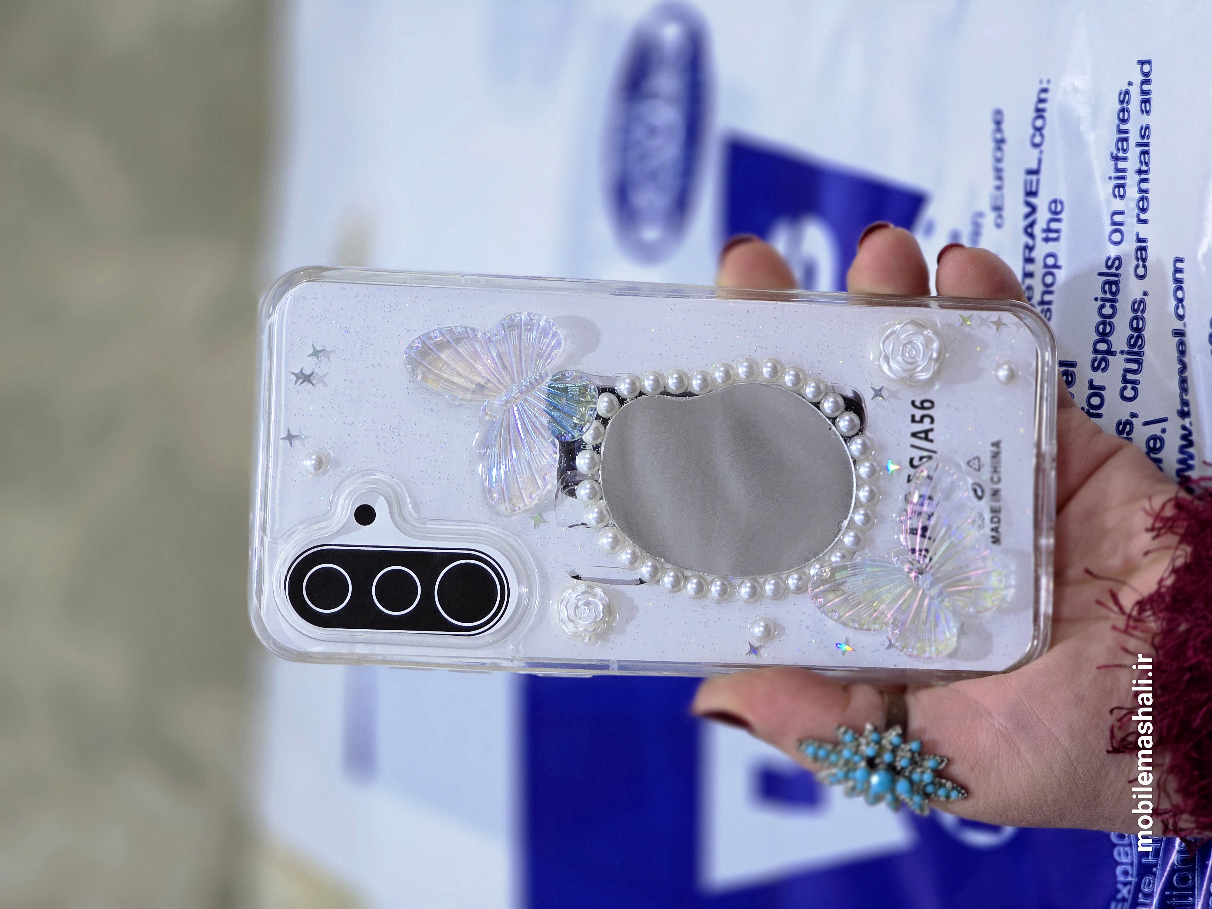 قاب ماربل شفاف آینه دار Samsung Galaxy A56 / A36