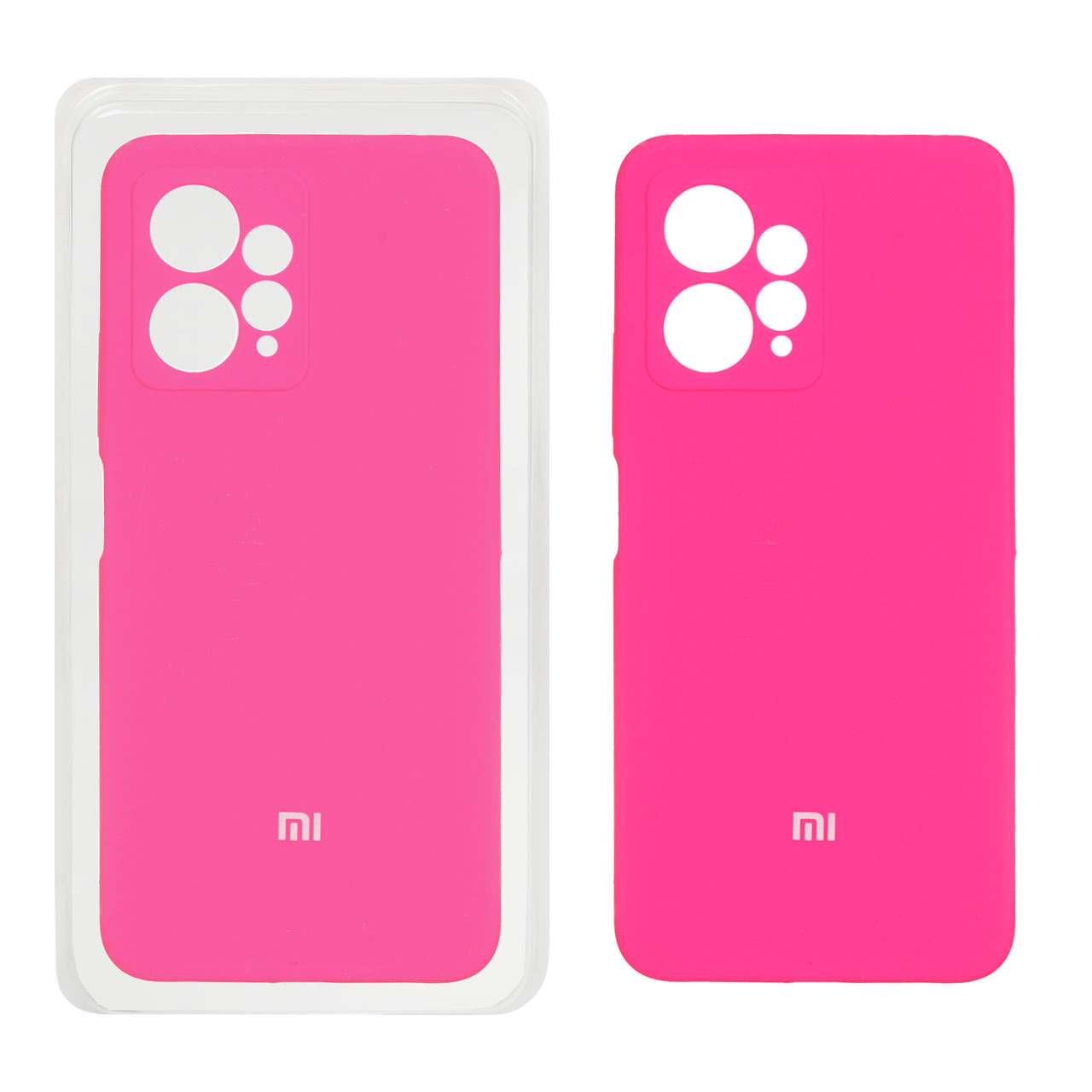 قاب سیلیکونی پاک کنی محافظ لنزدار اورجینال Xiaomi Redmi Note 12 4G - صورتی فانتزی (پک اصلی)