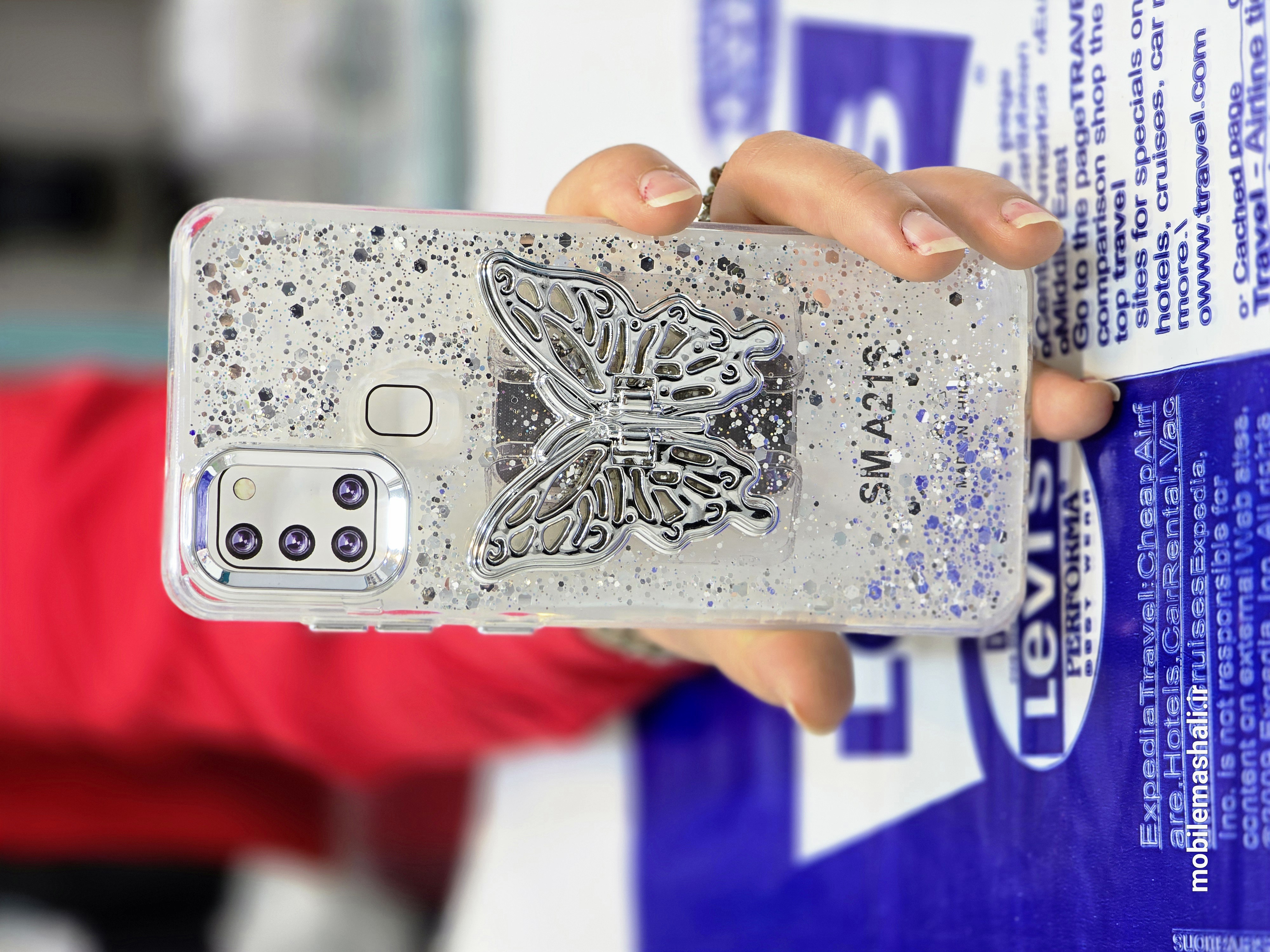 قاب شاین پروانه استندی Samsung Galaxy A21S