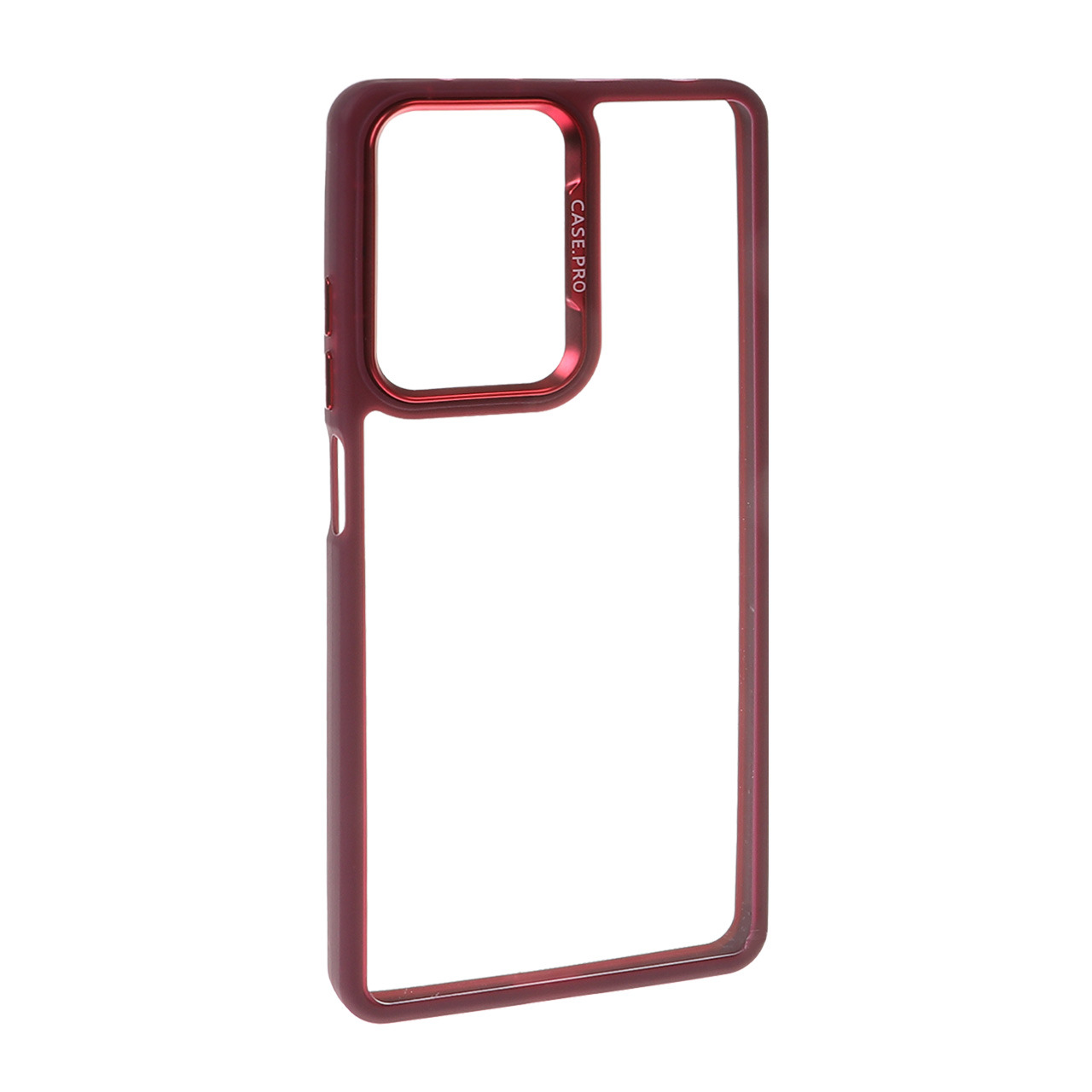 قاب Case Pro متال شفاف Xiaomi Redmi Note 12 Pro 5G / Xiaomi Poco X5 Pro 5G - زرشکی