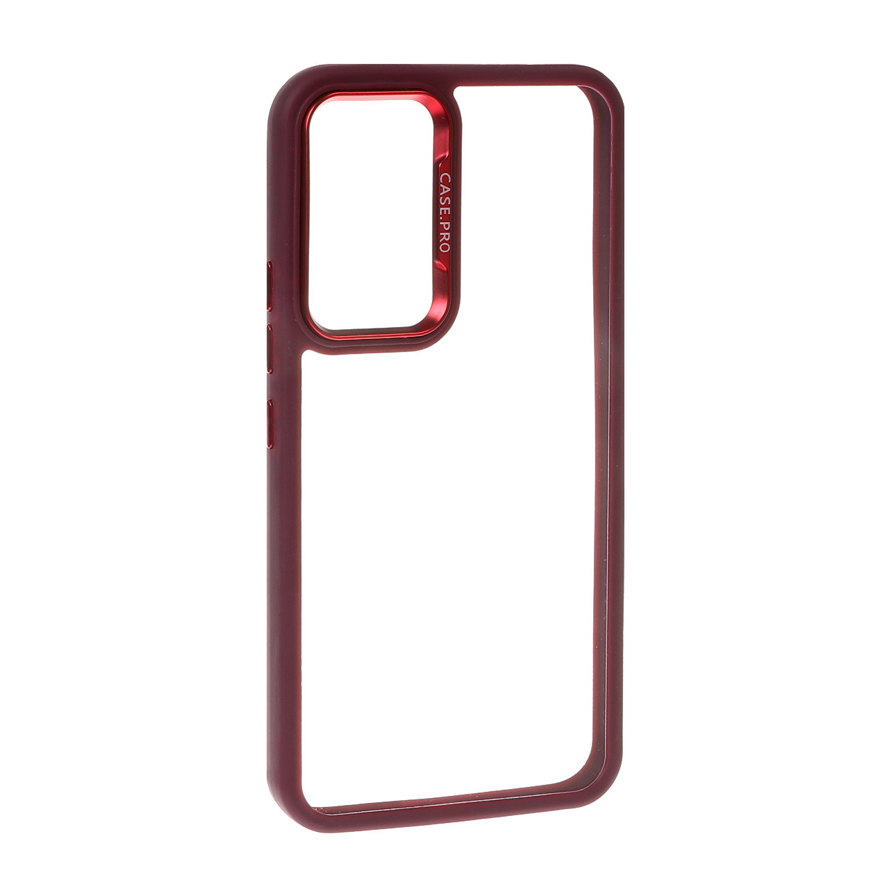 قاب Case Pro متال شفاف Samsung Galaxy A34 - زرشکی