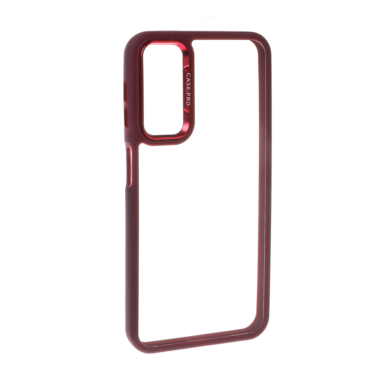 قاب Case Pro متال شفاف Samsung Galaxy A24 - زرشکی