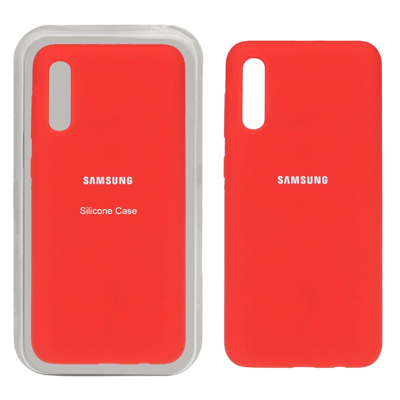 قاب سیلیکونی پاک کنی اورجینال Samsung Galaxy A50 / A50s / A30s - قرمز (پک اصلی)
