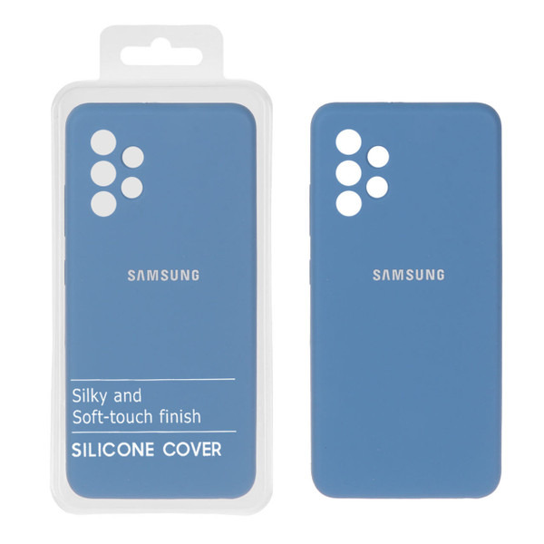 قاب سیلیکونی پاک کنی اورجینال درجه یک  Samsung Galaxy A32 4G - سرمه ای