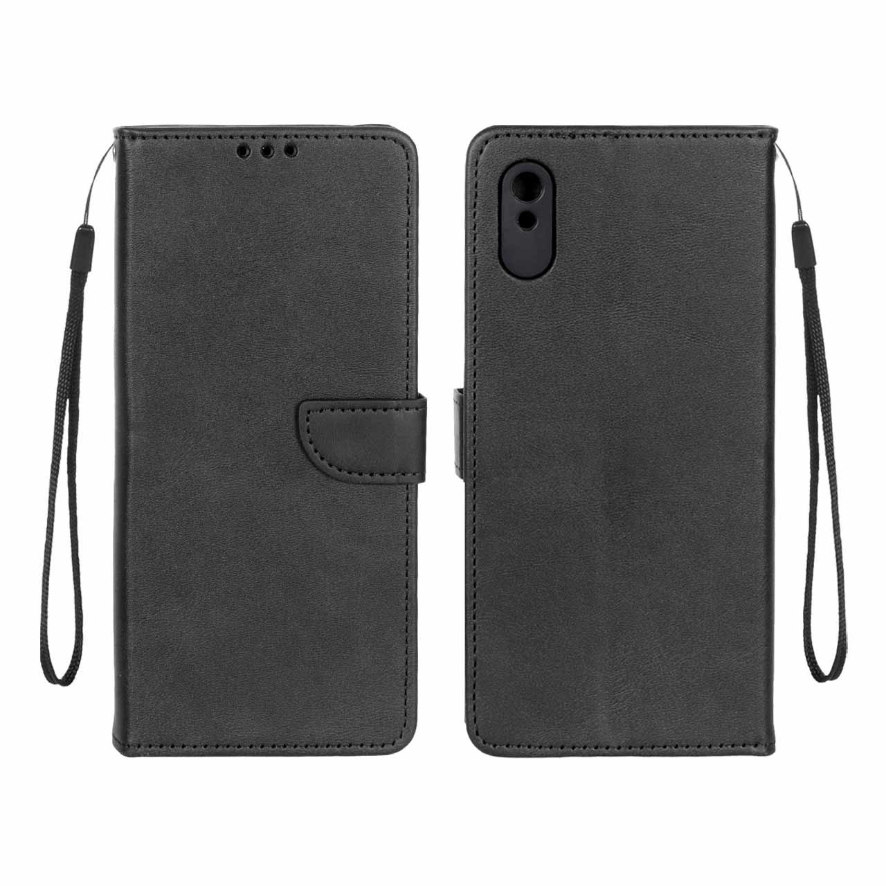 کیف چرمی موبایل مگنتی محافظ لنزدار Xiaomi Redmi 9A / Redmi 9A Sport / Redmi 9AT - مشکی