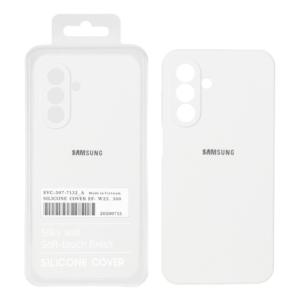 قاب سیلیکونی پاک کنی اورجینال درجه یک Samsung Galaxy A17 / A26 - سفید (پک دار)