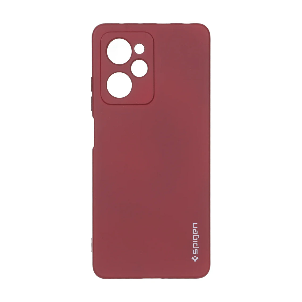قاب سیلیکونی Spigen محافظ لنزدار Xiaomi Poco X5 Pro 5G - زرشکی