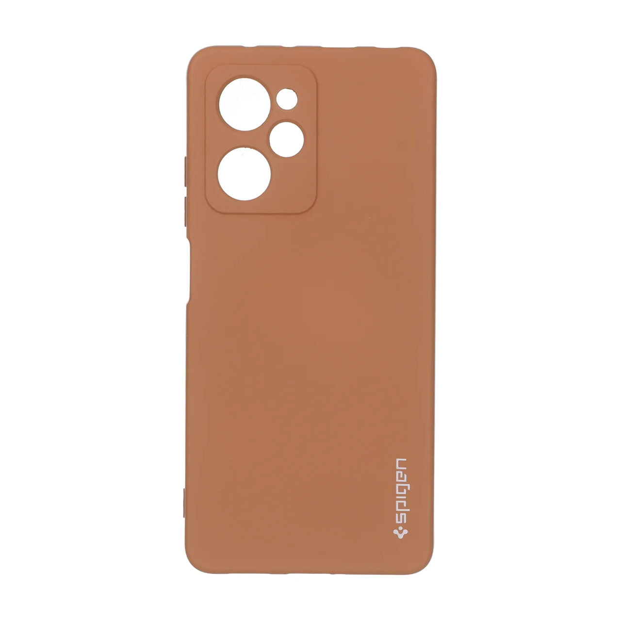قاب سیلیکونی Spigen محافظ لنزدار Xiaomi Poco X5 Pro 5G - قهوه ای
