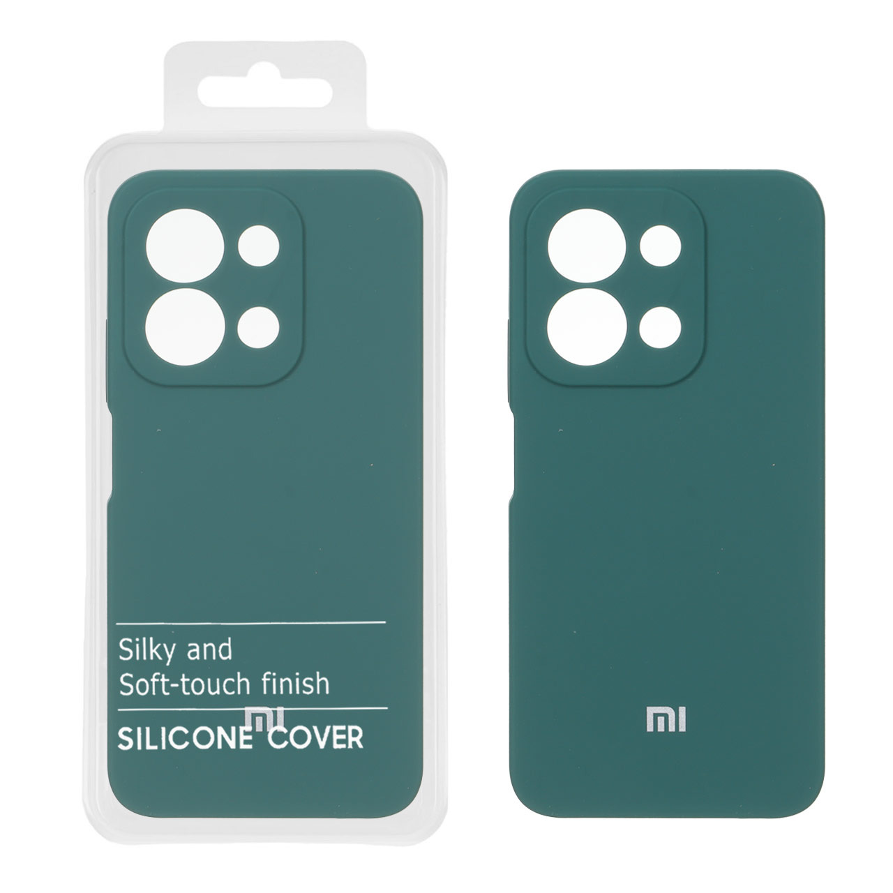 قاب سیلیکونی پاک کنی اورجینال درجه یک Xiaomi Redmi 15C / Poco C85 - سبز کد 1 (پک دار)