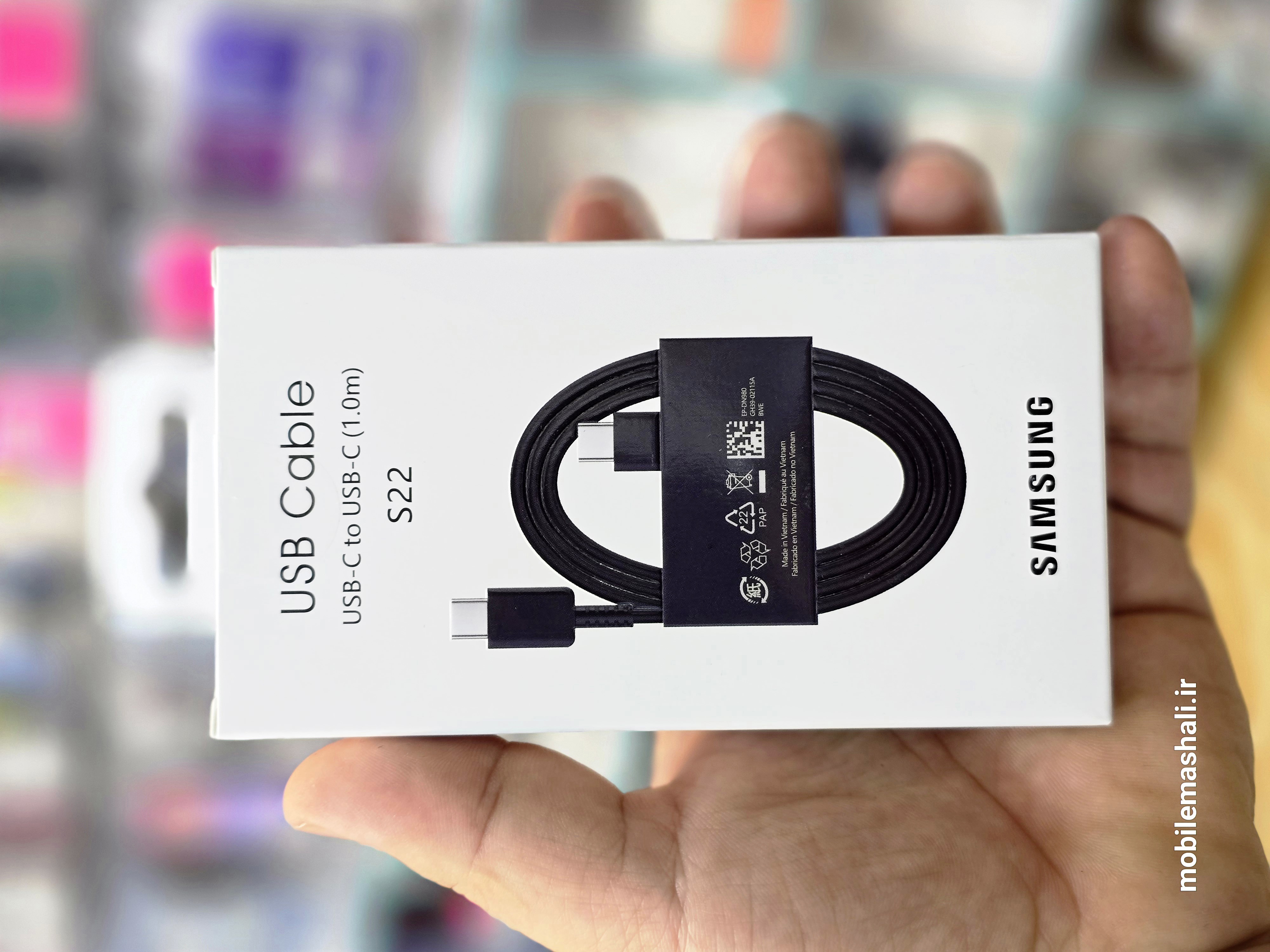 کابل شارژ فست و Samsung Type-C to Type PD مدل S22 EP-DN980 - مشکی