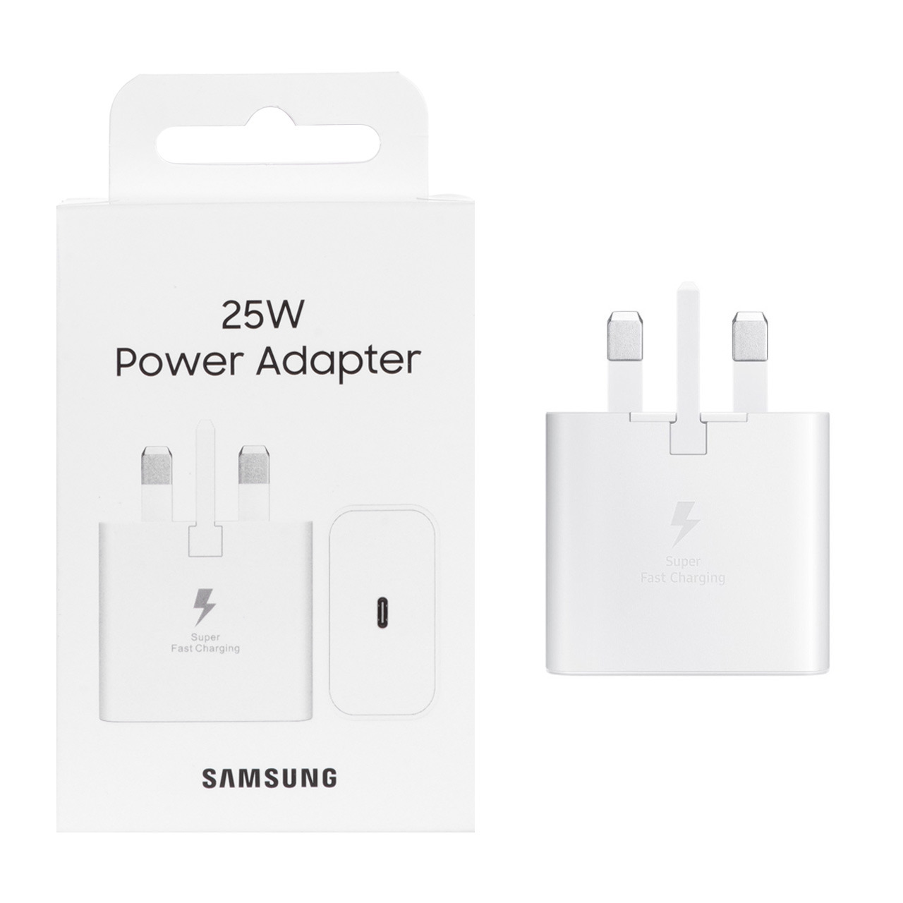 شارژر دیواری سه پین SAMSUNG 25W T2510 ( فست و PD) سفید