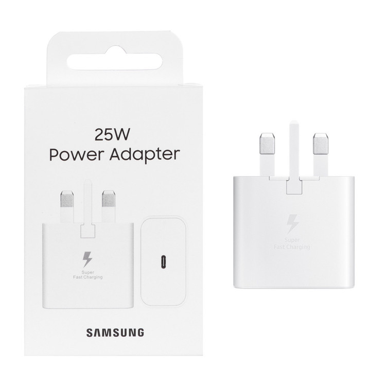 شارژر دیواری سه پین SAMSUNG 25W T2510 ( فست و PD) سفید