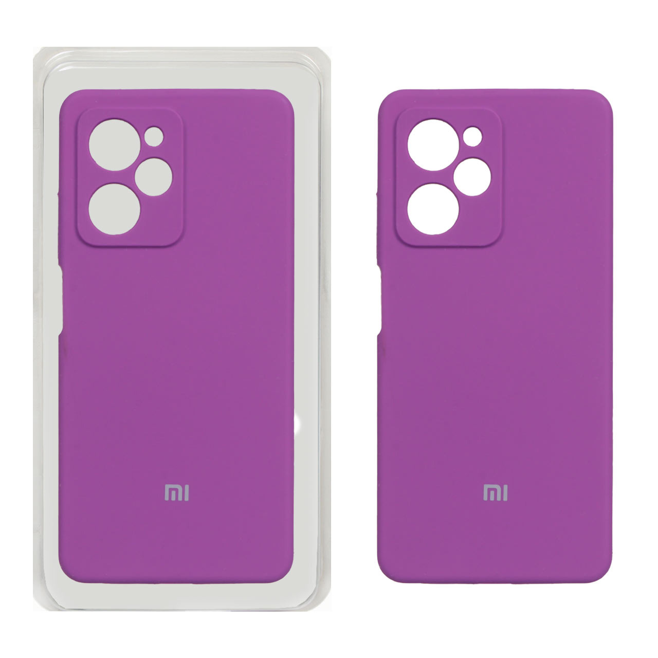 قاب سیلیکونی پاک کنی محافظ لنزدار اورجینال Xiaomi Redmi Note 12 Pro 5G / Xiaomi Poco X5 Pro - ارغوانی (پک اصلی)