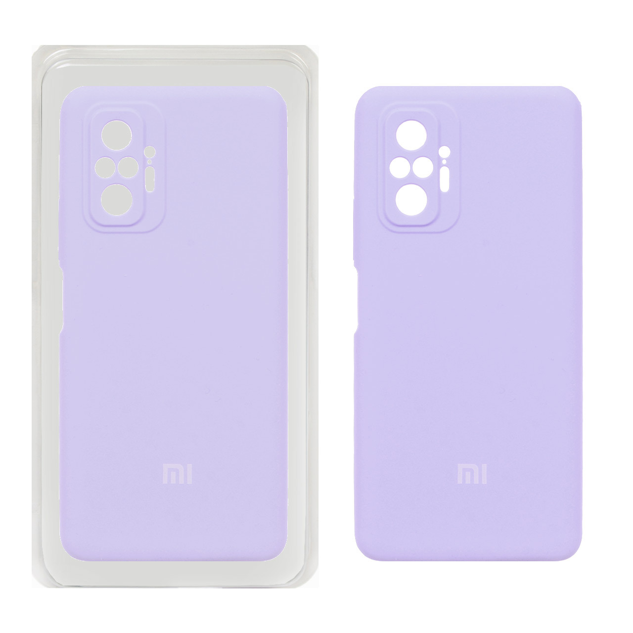 قاب سیلیکونی پاک کنی محافظ لنزدار اورجینال Xiaomi Redmi Note 10 Pro 4G / Redmi Note 10 Pro Max - یاسی (پک اصلی)