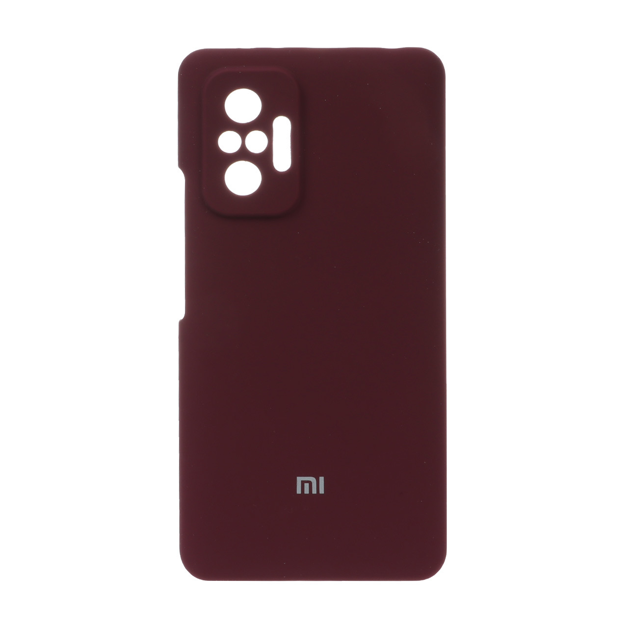 قاب سیلیکونی پاک کنی محافظ لنزدار Xiaomi Redmi Note 10 Pro / Note 10 Pro Max - عنابی (پک اصلی)