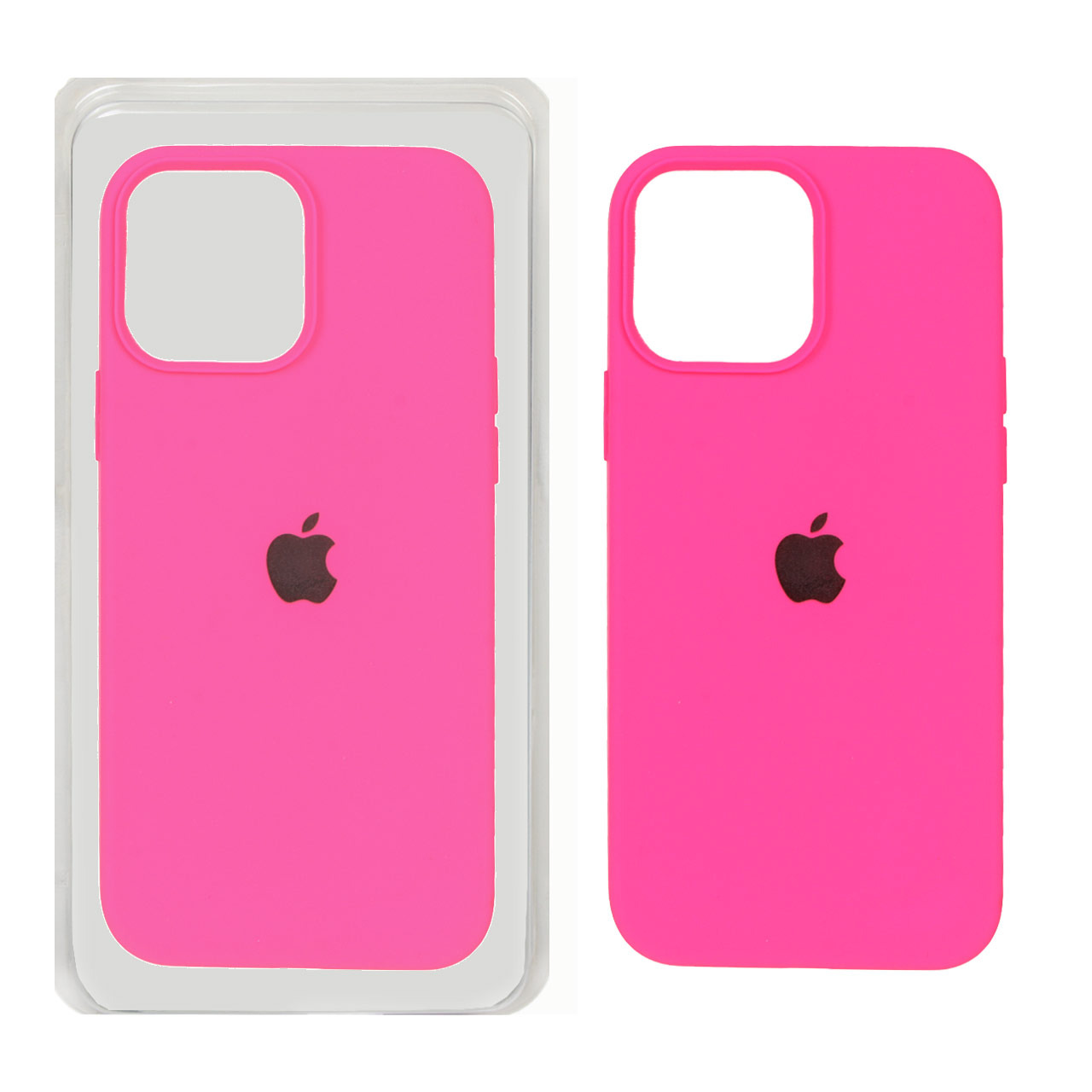 قاب سیلیکونی پاک کنی اورجینال Apple iPhone 13 Pro Max - صورتی فانتزی (پک اصلی)