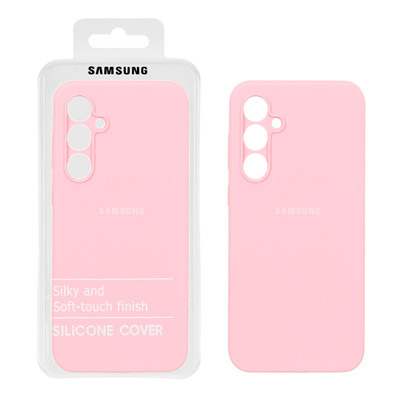 قاب سیلیکونی پاک کنی اورجینال درجه یک Samsung Galaxy A35 - صورتی (پک دار)