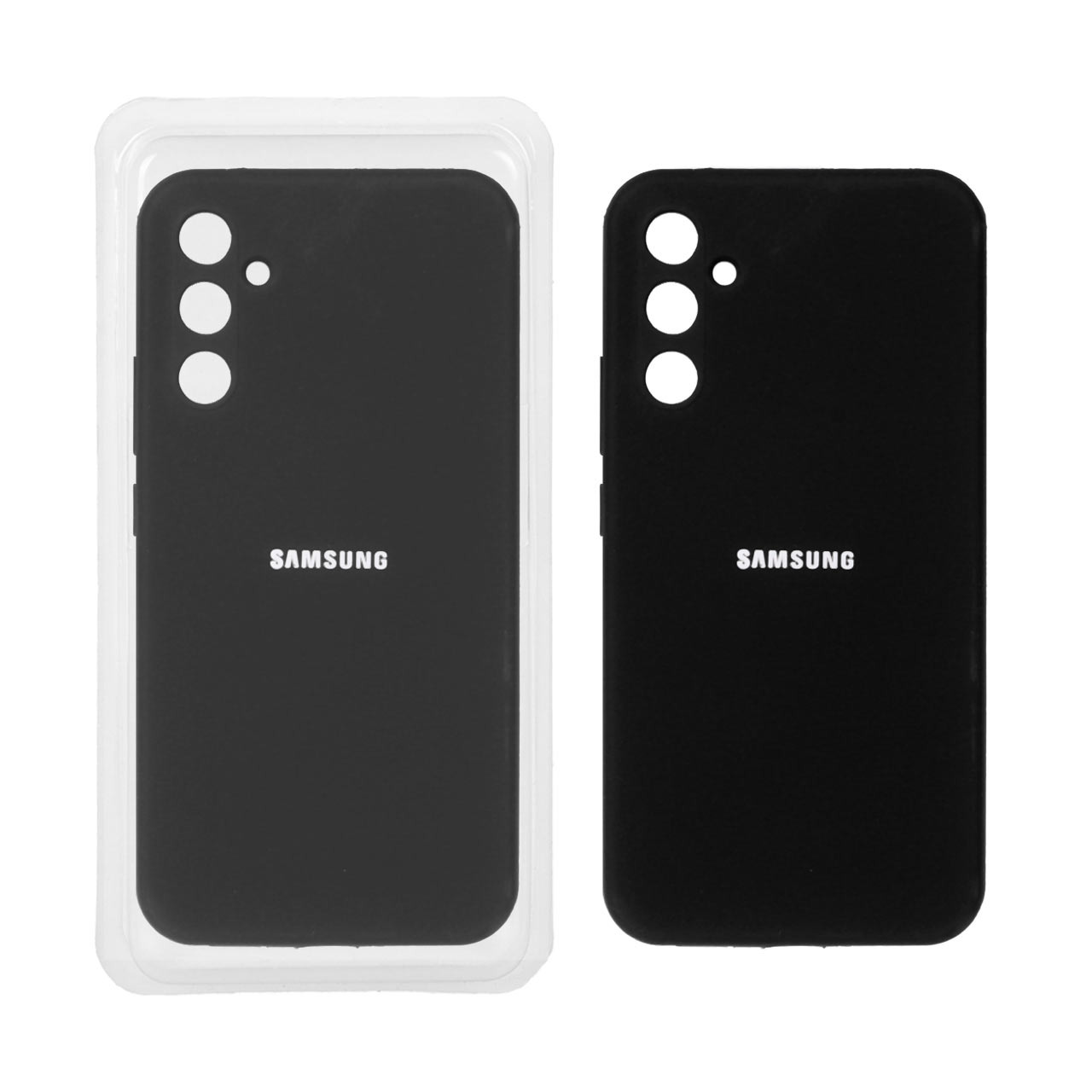 قاب سیلیکونی پاک کنی محافظ لنزدار اورجینال Samsung Galaxy A34 - مشکی (پک اصلی)