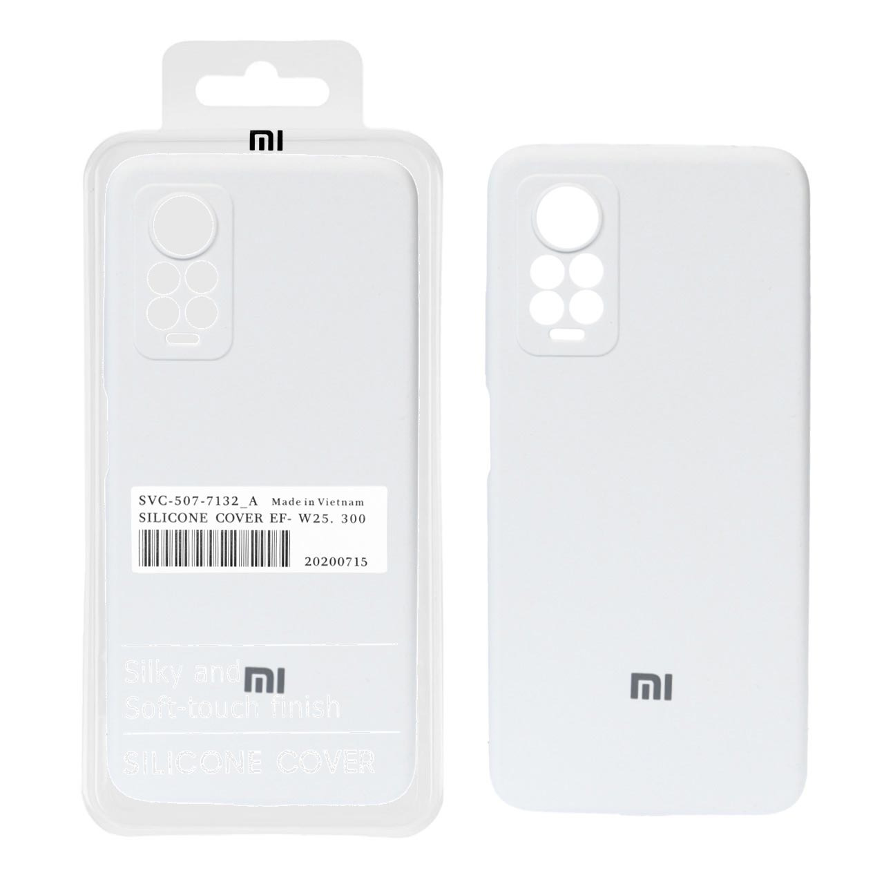 قاب سیلیکونی پاک کنی اورجینال درجه یک Xiaomi Redmi Note 12 Pro 4G / Redmi Note 11 Pro / Redmi Note 11E Pro - سفید (پک دار)