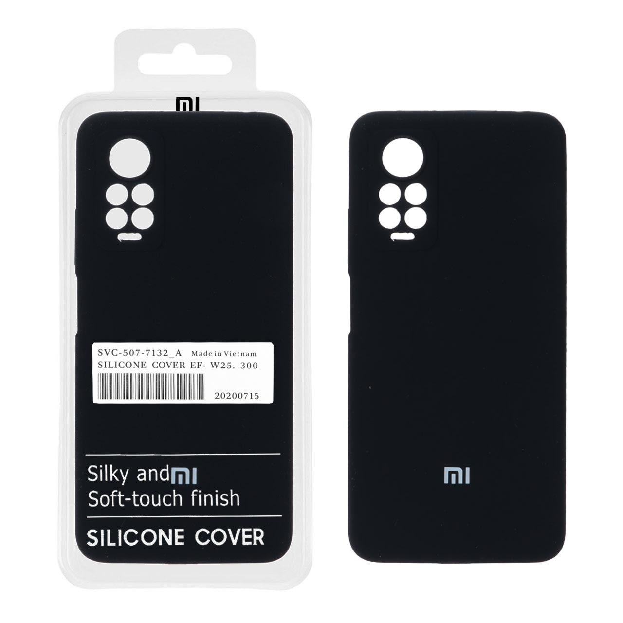 قاب سیلیکونی پاک کنی اورجینال درجه یک Xiaomi Redmi Note 12 Pro 4G / Redmi Note 11 Pro / Redmi Note 11E Pro - مشکی (پک دار)