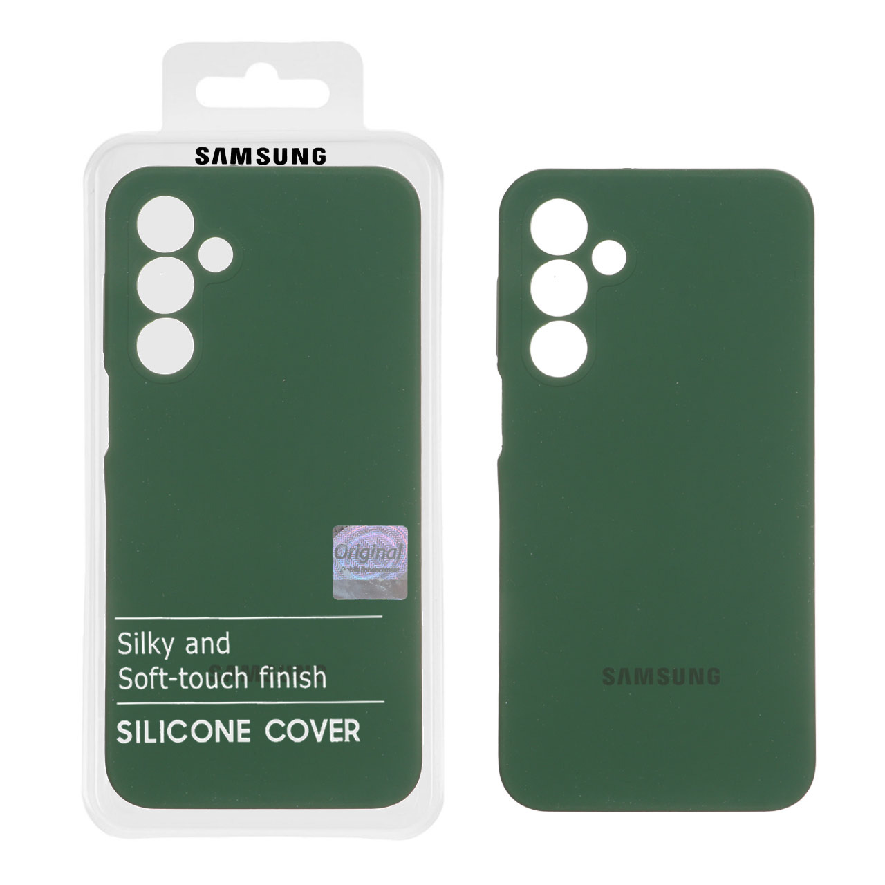 قاب سیلیکونی پاک کنی اورجینال Master Quality مدل Samsung Galaxy A16 - سبز تیره (پک دار)