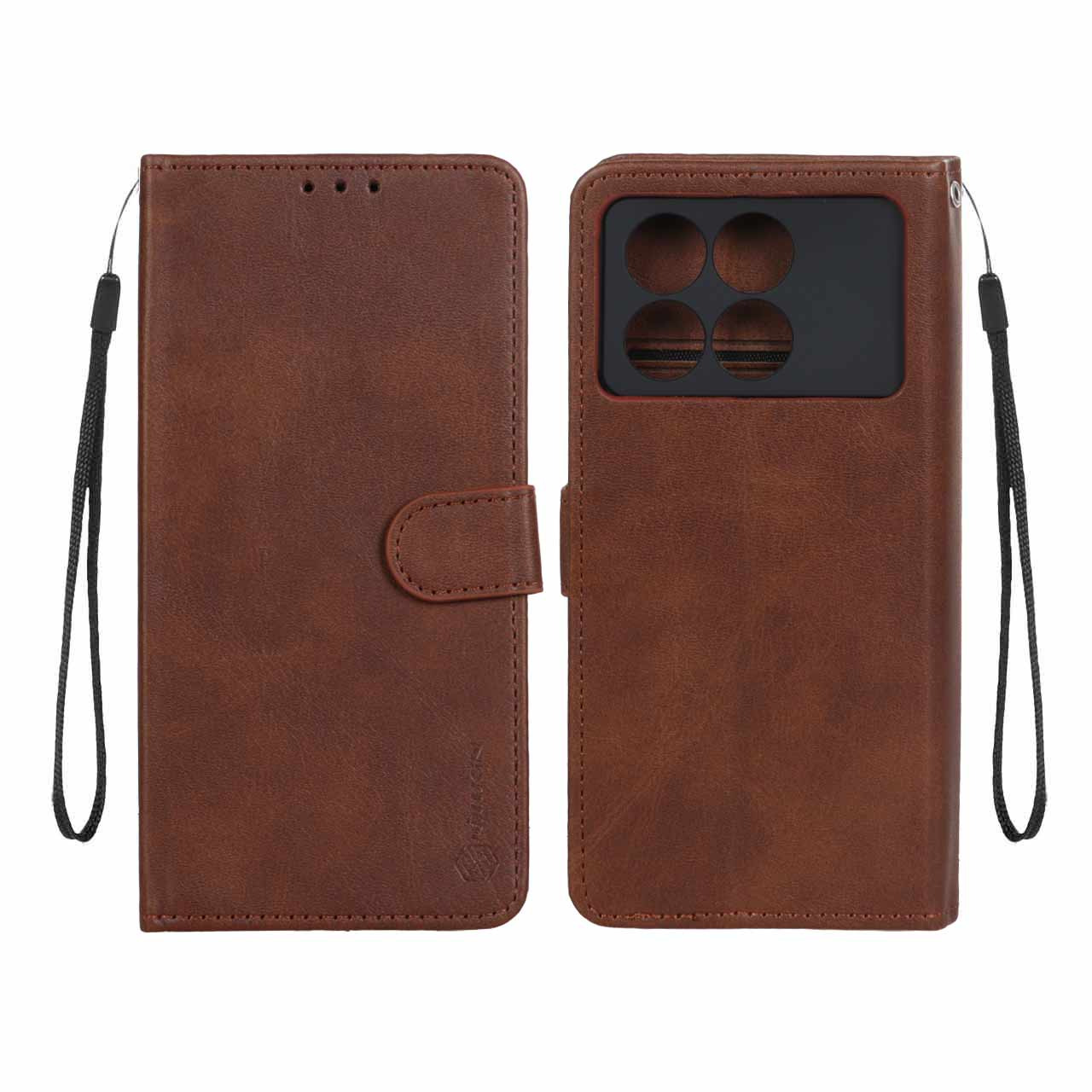 کیف موبایل مگنتی Nillkin مدل Xiaomi Poco X6 Pro 5G / Redmi K70E - قهوه ای