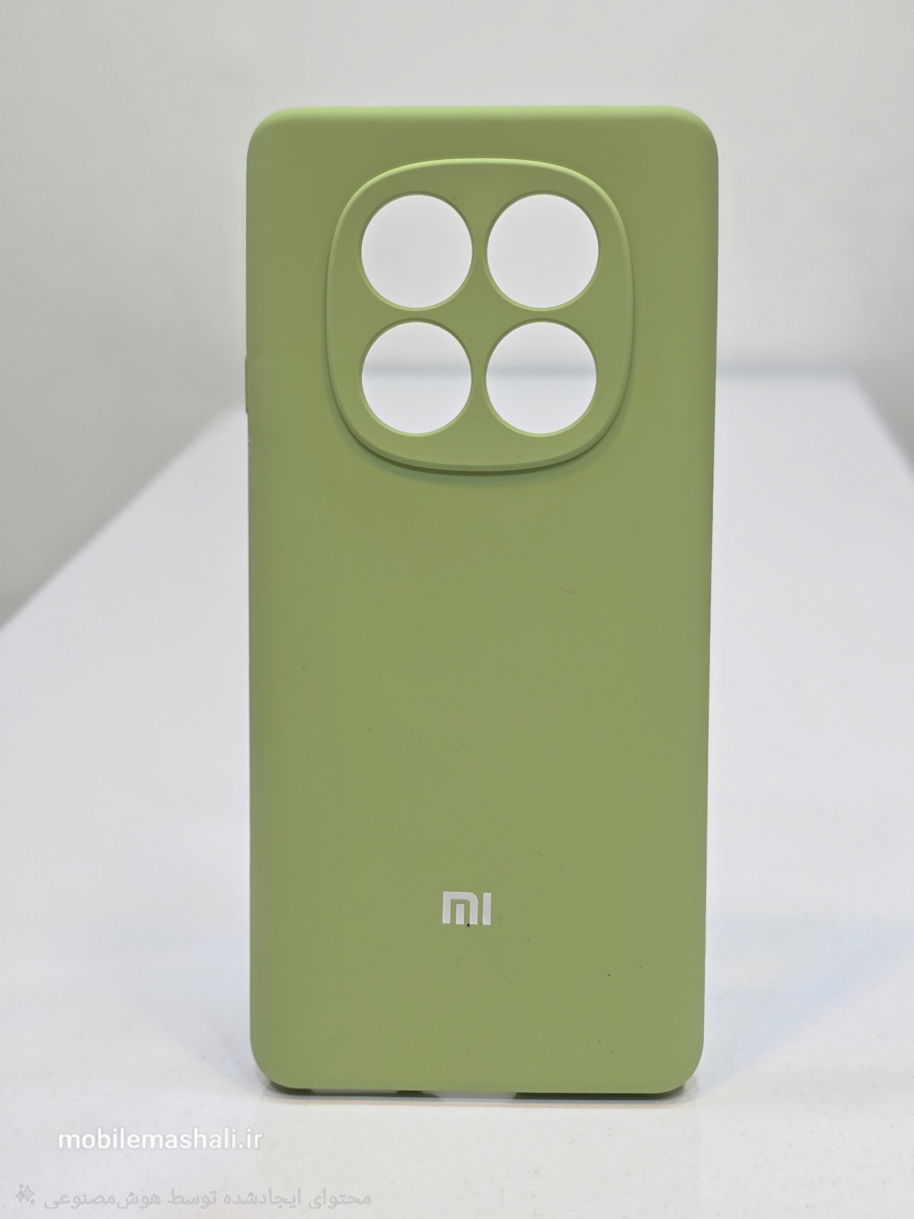 قاب سیلیکونی پاک کنی اورجینال درجه یک Xiaomi Redmi Note 14 Pro 4G - سبز مغز پسته ای (پک دار)