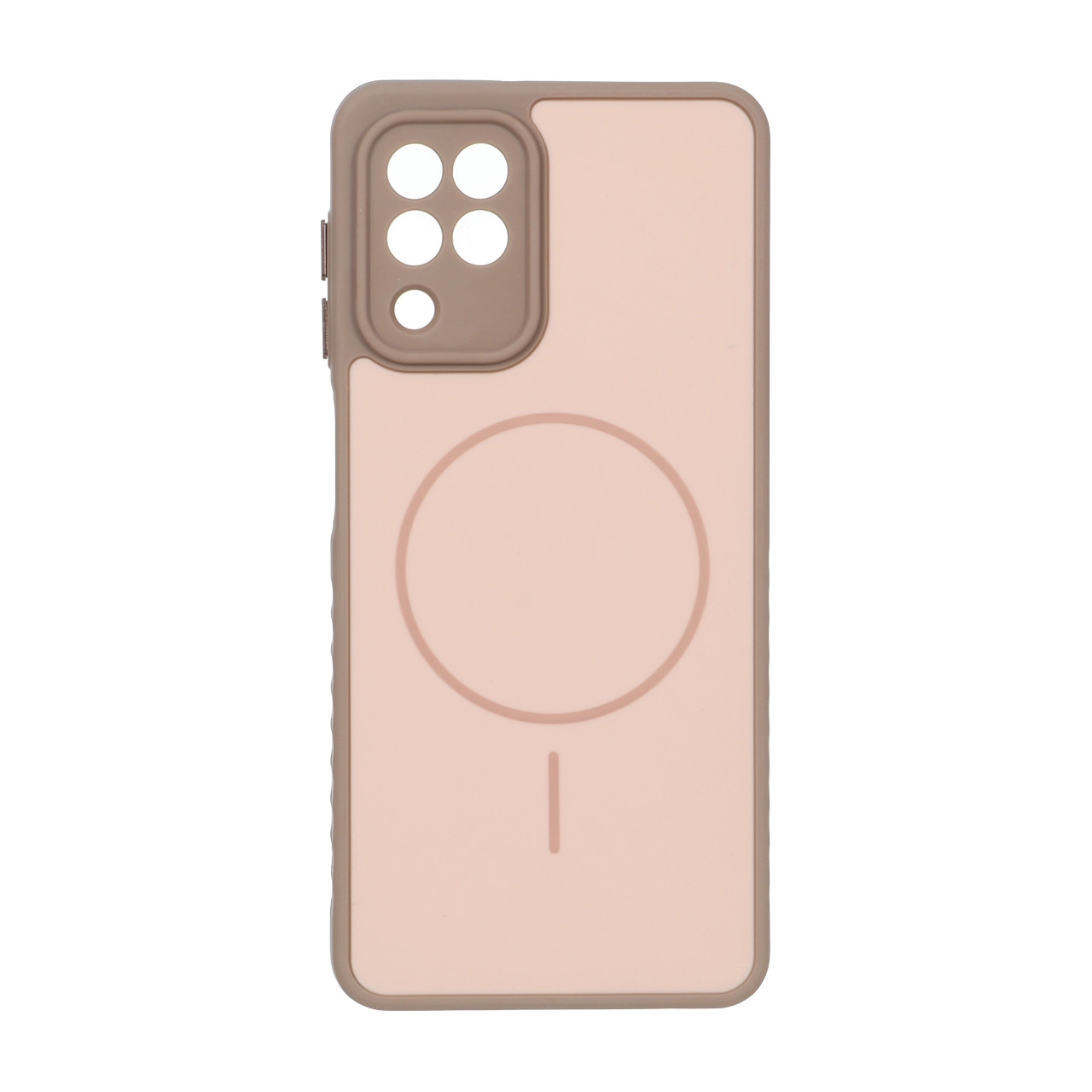 قاب Soft طرح مگ سیف محافظ لنزدار Samsung Galaxy A12 / M12 / F12 - نسکافه ای