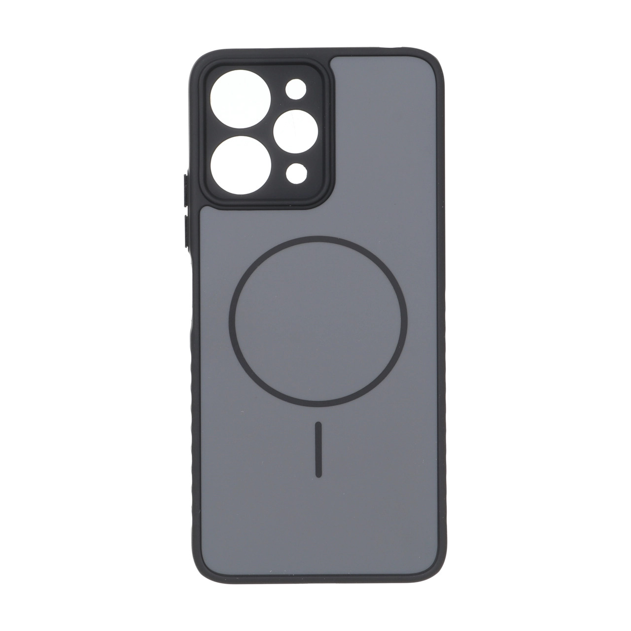 قاب Soft طرح مگ سیف محافظ لنزدار Xiaomi Redmi 12 5G - خاکستری
