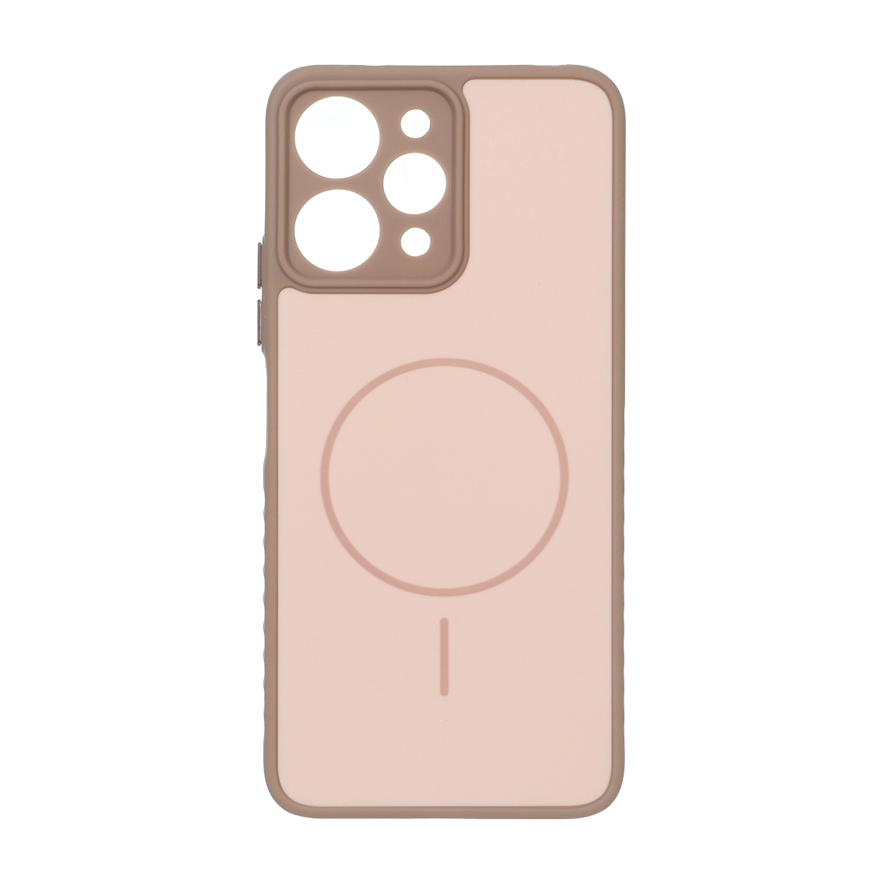 قاب Soft طرح مگ سیف محافظ لنزدار Xiaomi Redmi 12 5G - نسکافه ای