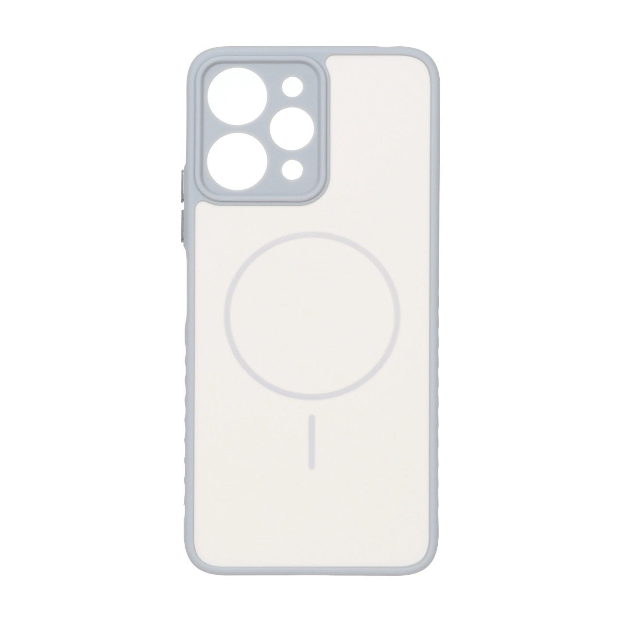 قاب Soft طرح مگ سیف محافظ لنزدار Xiaomi Redmi 12 5G - کرم