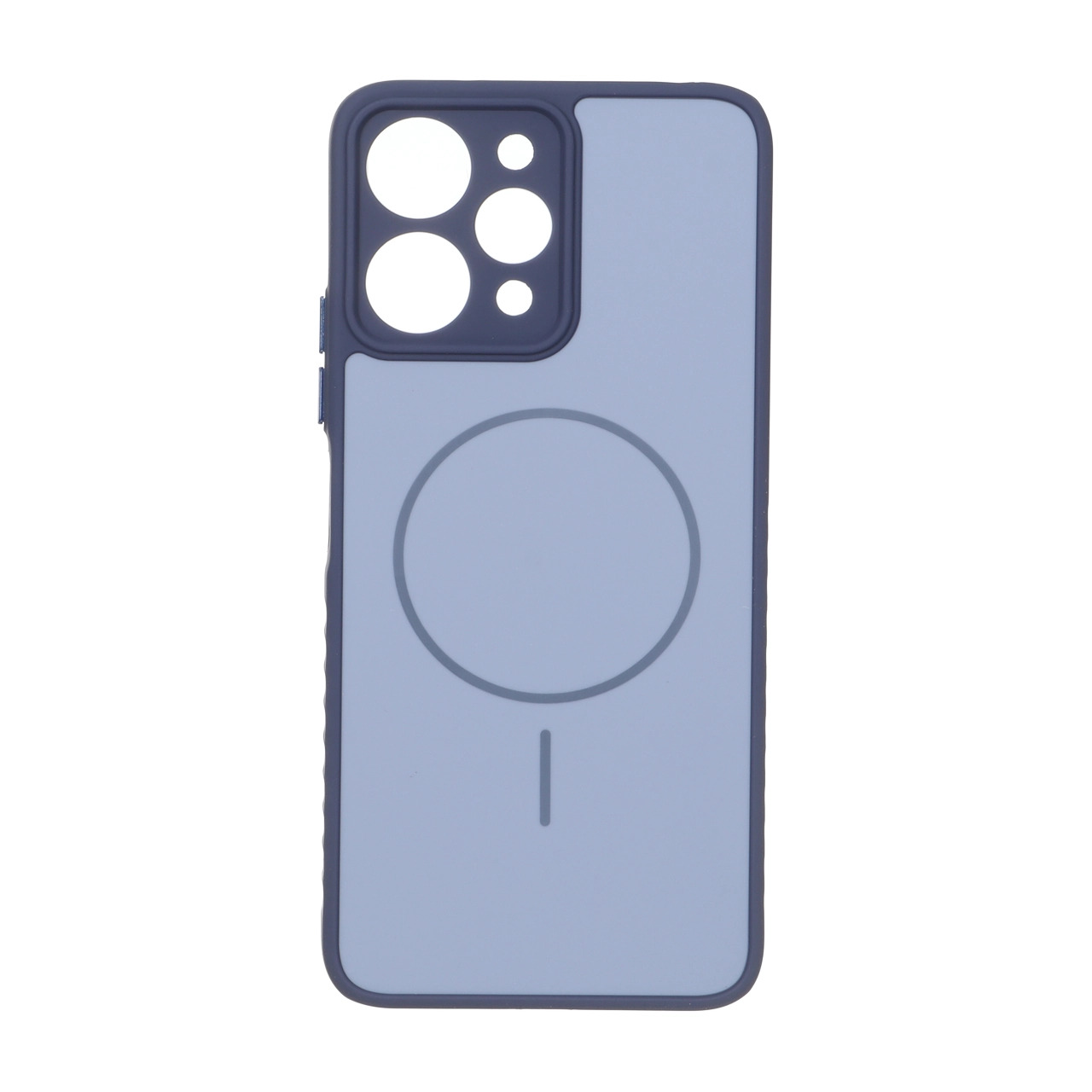 قاب Soft طرح مگ سیف محافظ لنزدار Xiaomi Redmi 12 5G - آبی