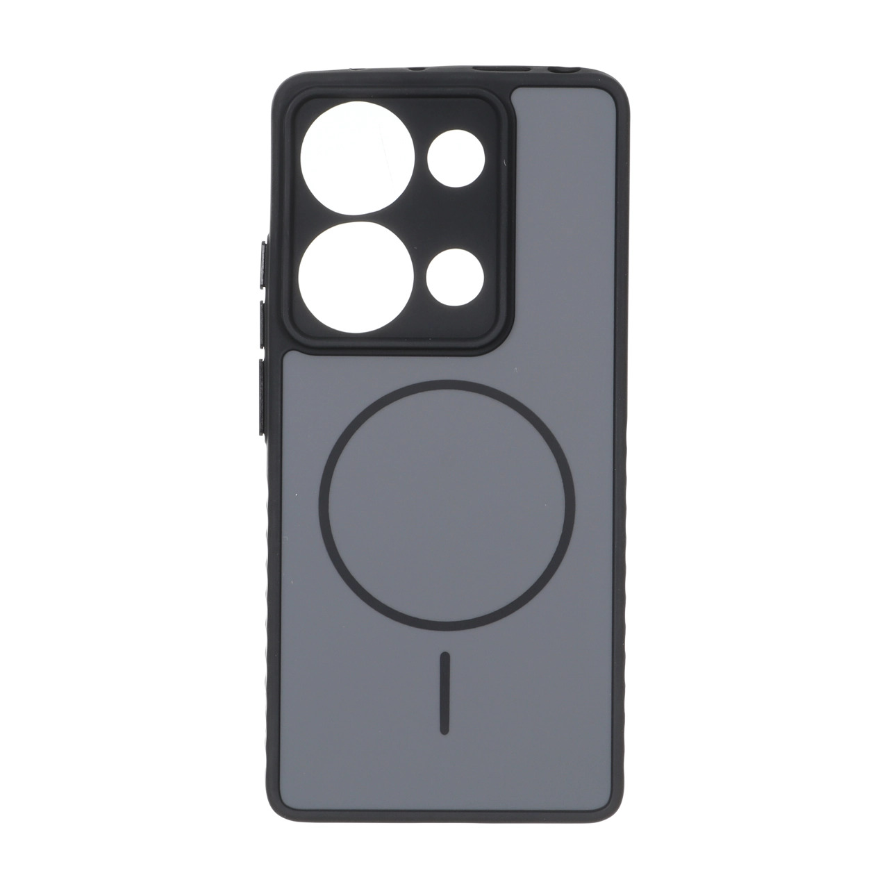 قاب Soft طرح مگ سیف محافظ لنزدار Xiaomi Redmi Note 14S / Note 13 Pro 4G / Poco M6 Pro 4G - خاکستری