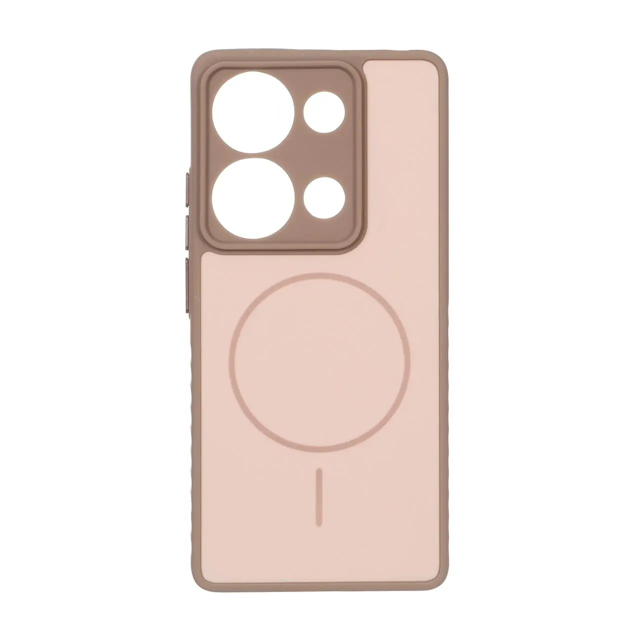 قاب Soft طرح مگ سیف محافظ لنزدار Xiaomi Redmi Note 14S / Note 13 Pro 4G / Poco M6 Pro 4G - نسکافه ای
