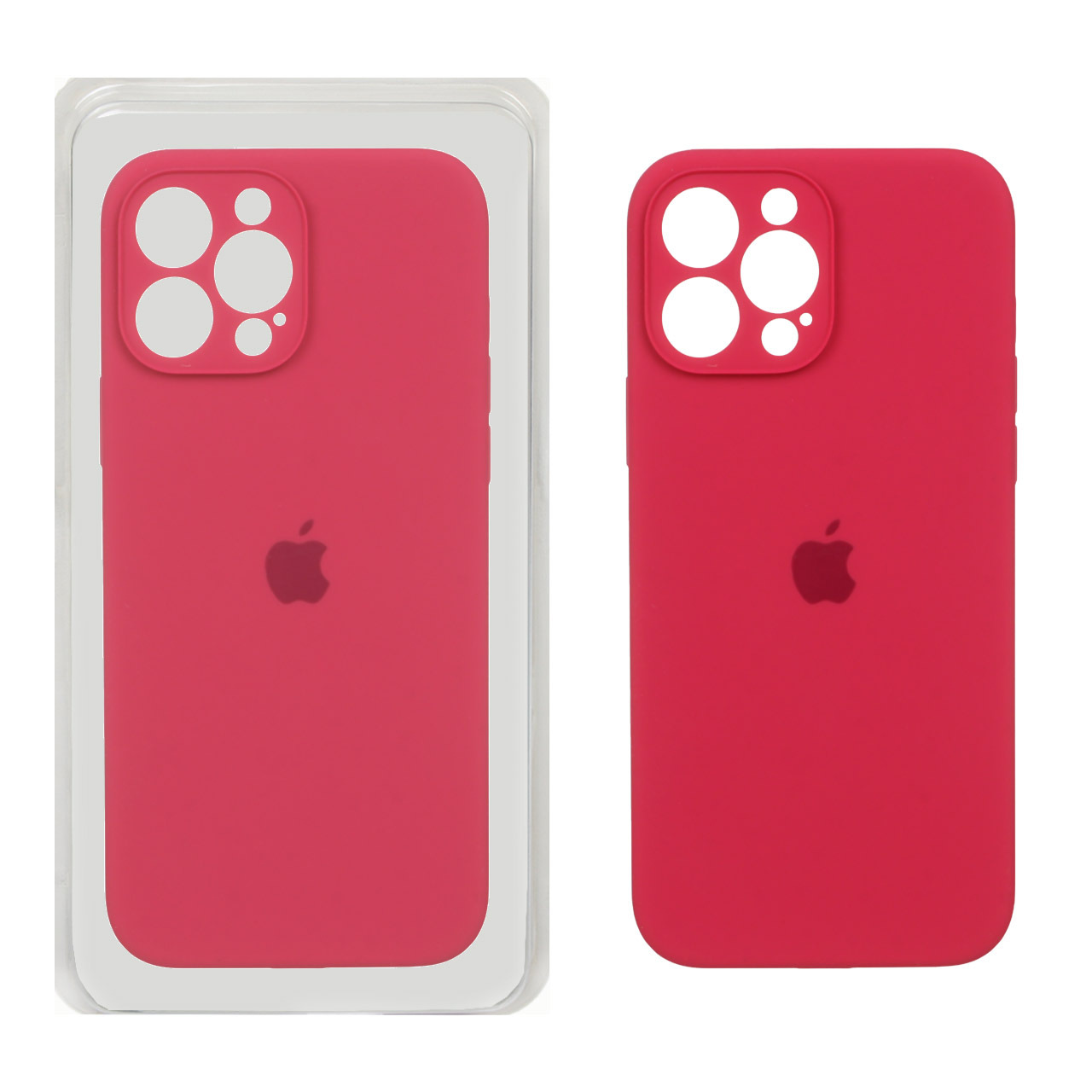 قاب سیلیکونی پاک کنی محافظ لنزدار اورجینال Apple iPhone 13 Pro Max - آلبالویی (پک اصلی)