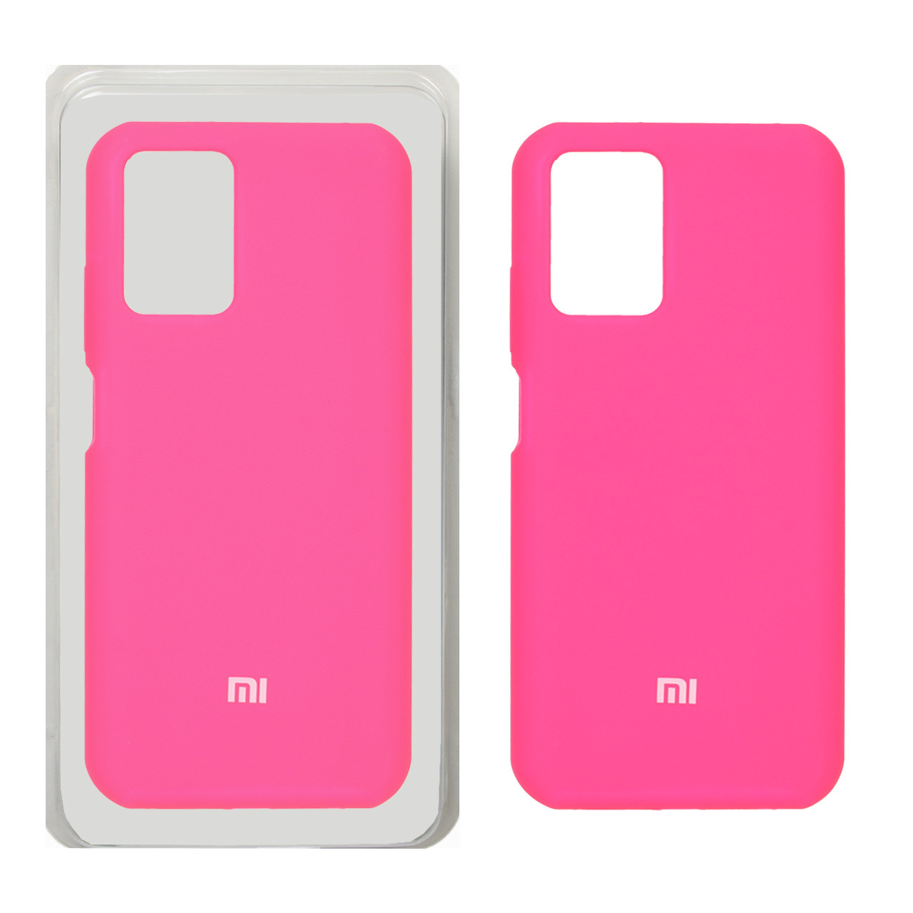 قاب سیلیکونی پاک کنی اورجینال Xiaomi Redmi Note 10 4G / Redmi Note 10S / Poco M5S - صورتی فانتزی (پک اصلی)
