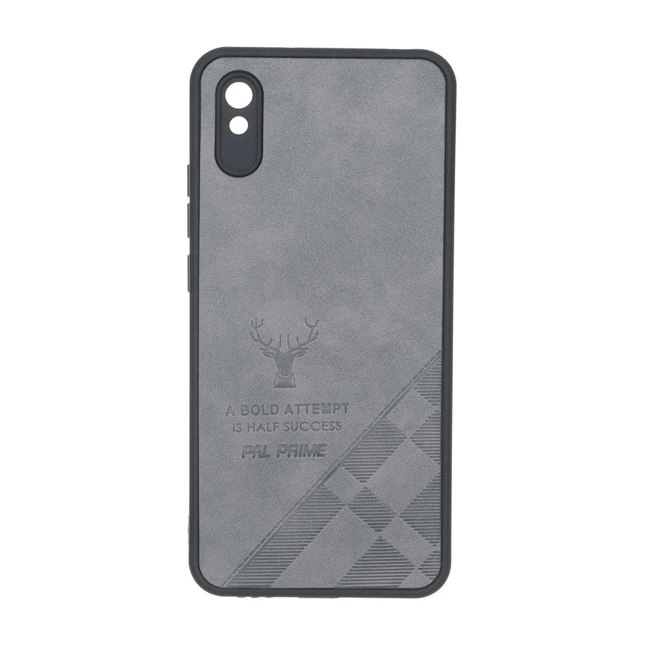 قاب طرح چرم گوزنی Pal Prime مدل Xiaomi Redmi 9A / Redmi 9A Sport / Redmi 9AT - خاکستری