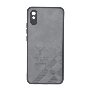 قاب طرح چرم گوزنی Pal Prime مدل Xiaomi Redmi 9A / Redmi 9A Sport / Redmi 9AT - خاکستری