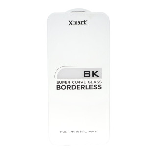 محافظ صفحه نمایش شیشه ای اورجینال بدون حاشیه XMART Super Curve 8K مدل Apple iPhone 16 Pro Max