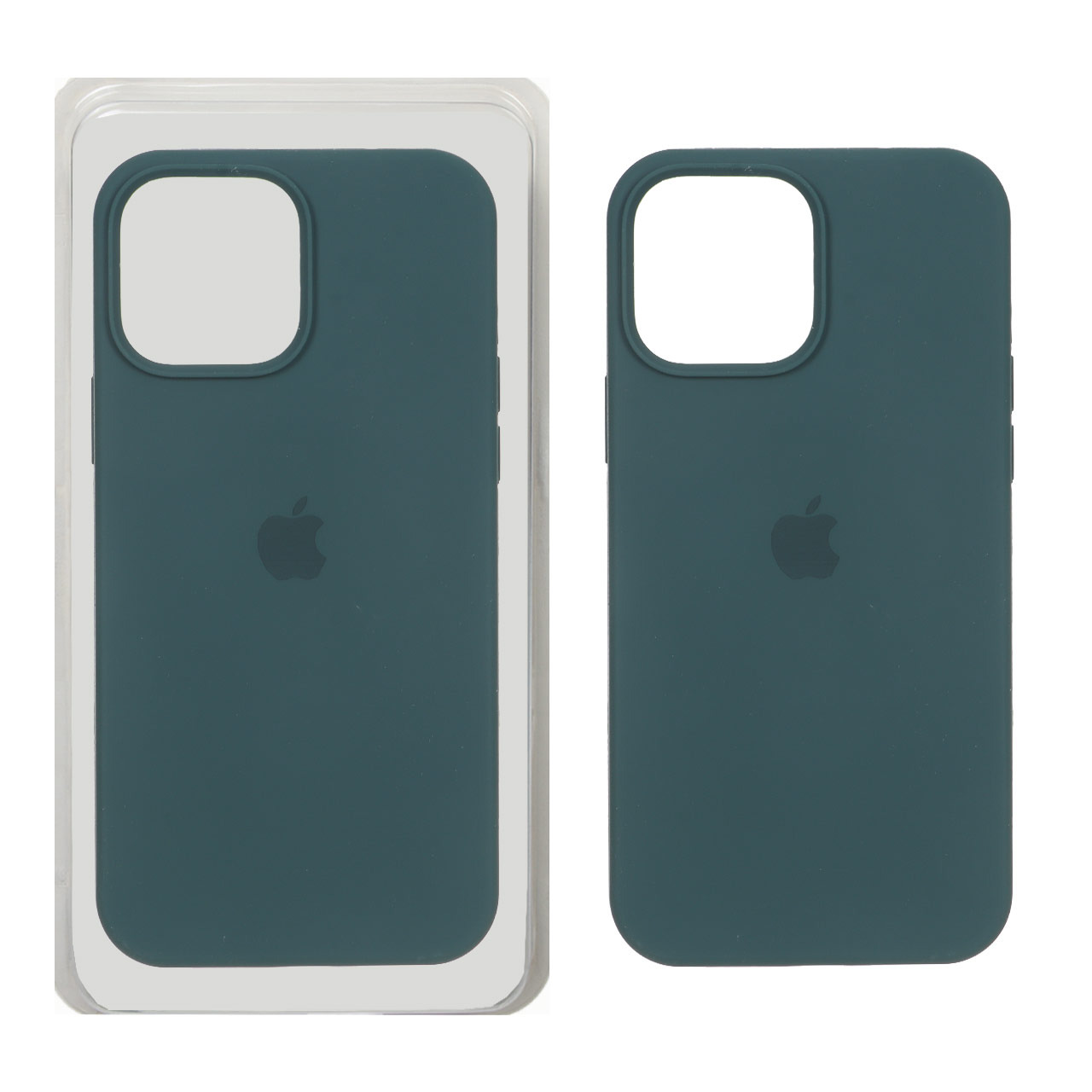 قاب سیلیکونی پاک کنی اورجینال Apple iPhone 13 Pro  - سبز تیره (پک اصلی)