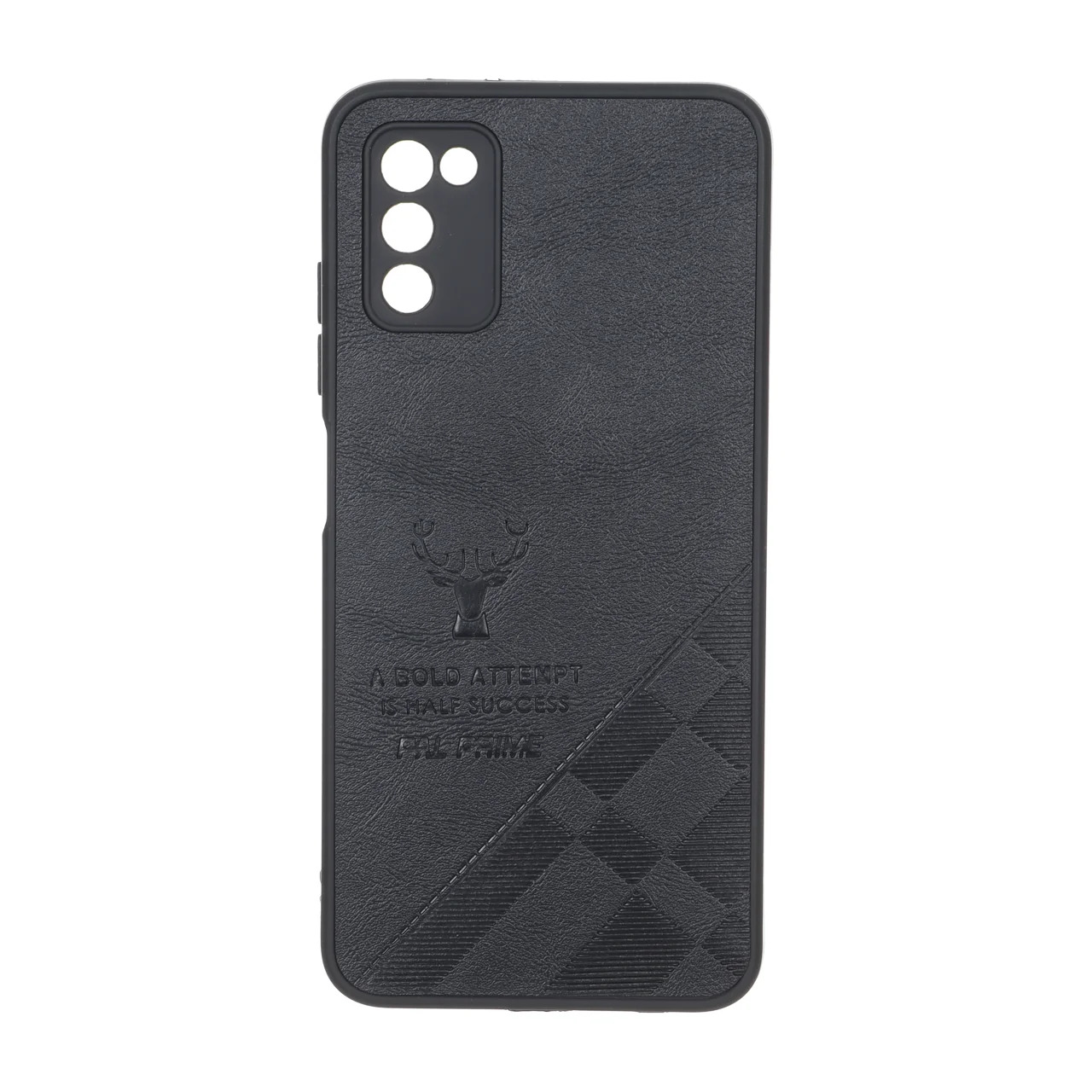 قاب طرح چرم گوزنی Pal Prime مدل Samsung Galaxy A03s / A02s - مشکی
