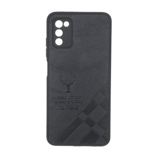 قاب طرح چرم گوزنی Pal Prime مدل Samsung Galaxy A03s / A02s - مشکی